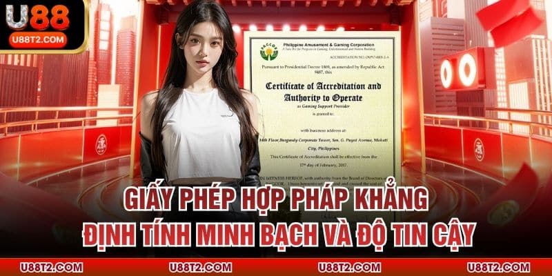Giấy phép hợp pháp khẳng định tính minh bạch và độ tin cậy